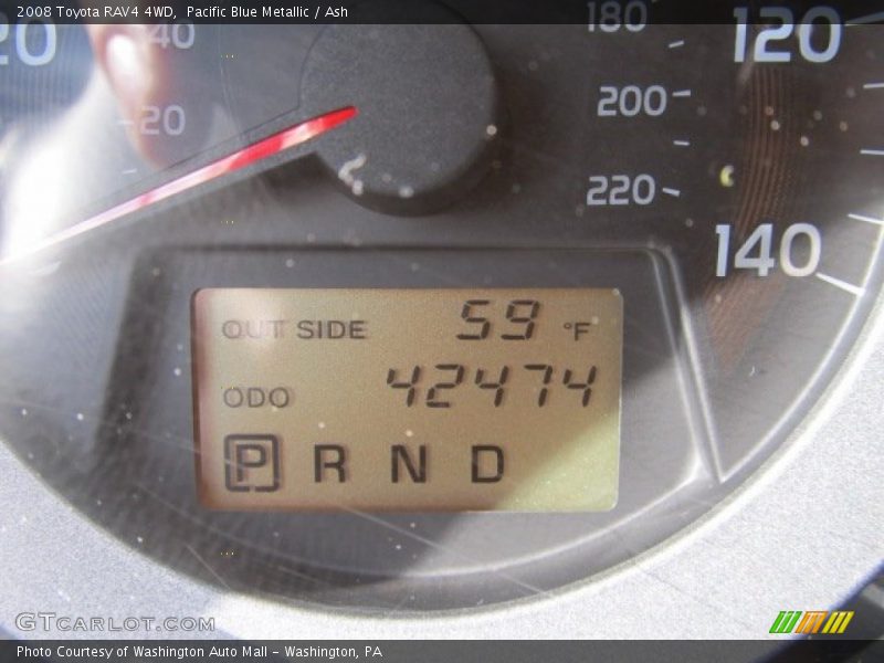 Pacific Blue Metallic / Ash 2008 Toyota RAV4 4WD