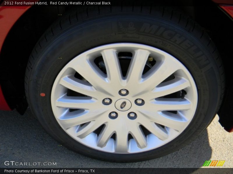 Red Candy Metallic / Charcoal Black 2012 Ford Fusion Hybrid