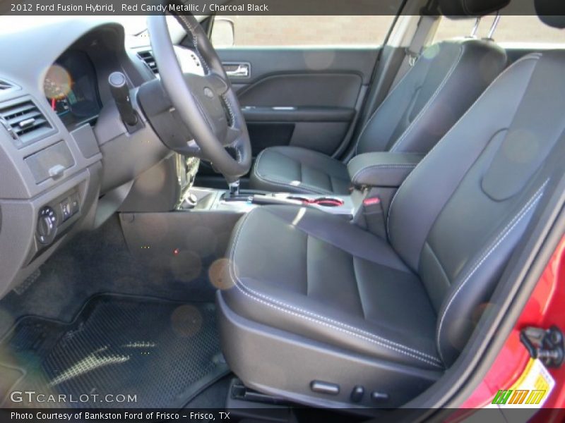 Red Candy Metallic / Charcoal Black 2012 Ford Fusion Hybrid