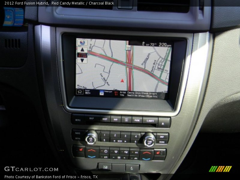 Red Candy Metallic / Charcoal Black 2012 Ford Fusion Hybrid