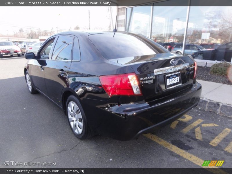 Obsidian Black Pearl / Ivory 2009 Subaru Impreza 2.5i Sedan