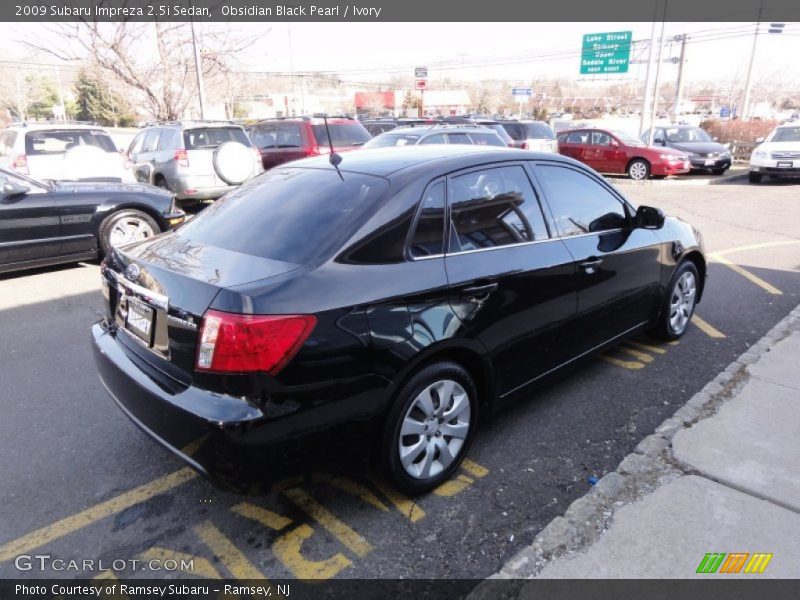 Obsidian Black Pearl / Ivory 2009 Subaru Impreza 2.5i Sedan