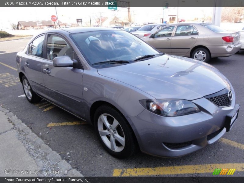 Titanium Gray Metallic / Black 2006 Mazda MAZDA3 i Sedan