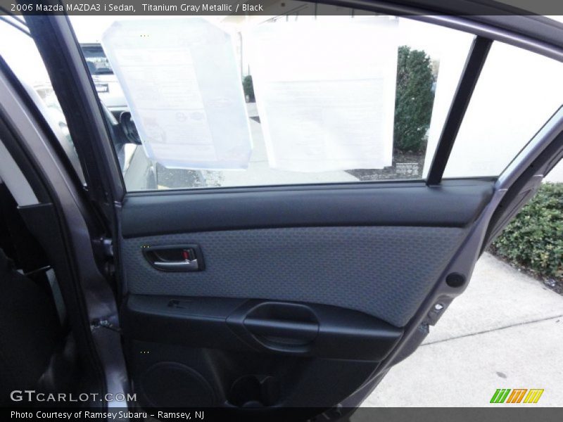 Titanium Gray Metallic / Black 2006 Mazda MAZDA3 i Sedan