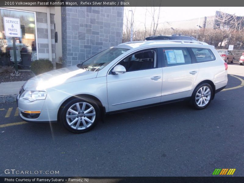 Reflex Silver Metallic / Black 2010 Volkswagen Passat Komfort Wagon