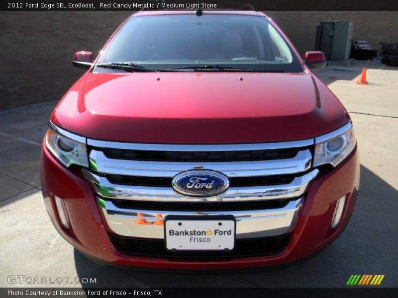 Red Candy Metallic / Medium Light Stone 2012 Ford Edge SEL EcoBoost