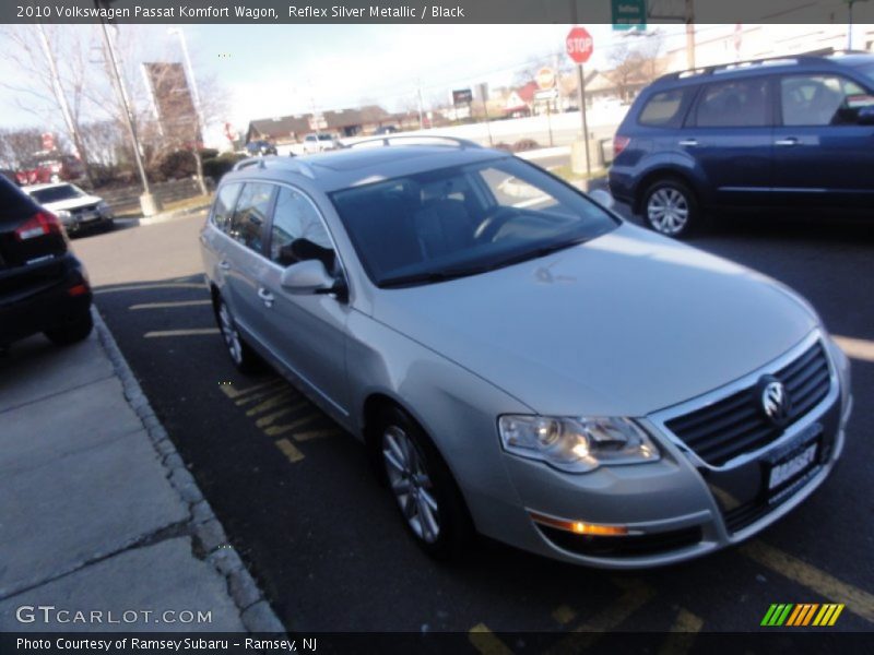 Reflex Silver Metallic / Black 2010 Volkswagen Passat Komfort Wagon