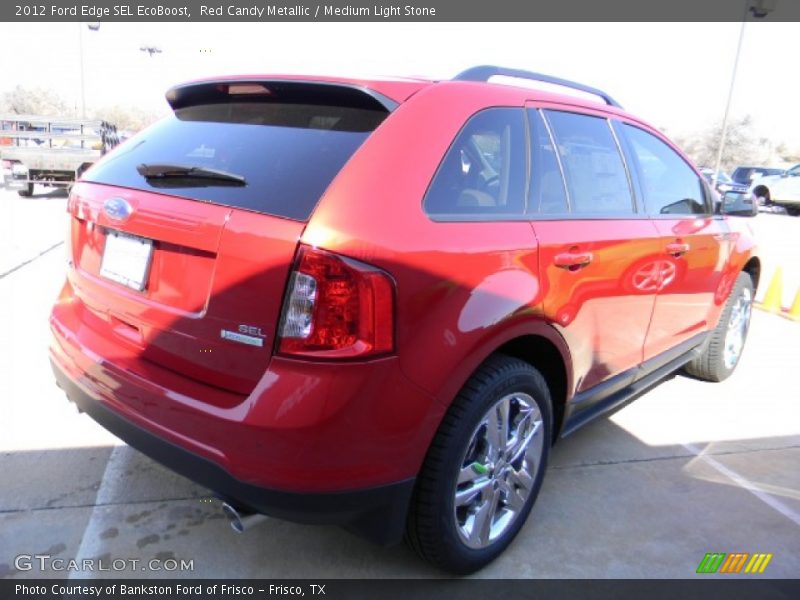 Red Candy Metallic / Medium Light Stone 2012 Ford Edge SEL EcoBoost