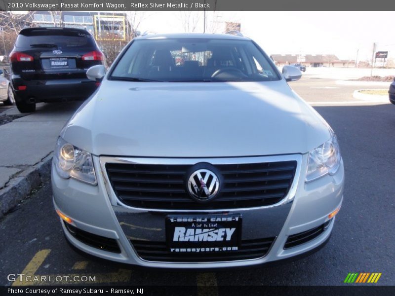 Reflex Silver Metallic / Black 2010 Volkswagen Passat Komfort Wagon