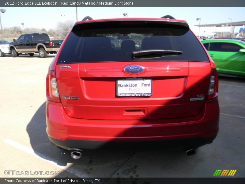 Red Candy Metallic / Medium Light Stone 2012 Ford Edge SEL EcoBoost