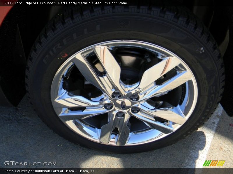 Red Candy Metallic / Medium Light Stone 2012 Ford Edge SEL EcoBoost