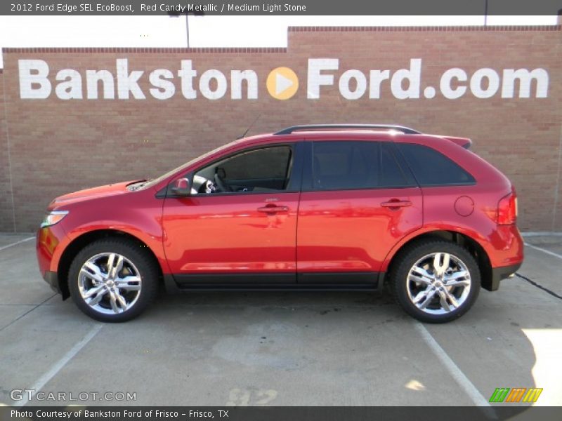 Red Candy Metallic / Medium Light Stone 2012 Ford Edge SEL EcoBoost