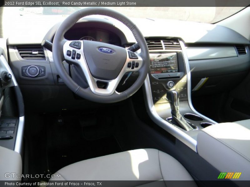 Red Candy Metallic / Medium Light Stone 2012 Ford Edge SEL EcoBoost