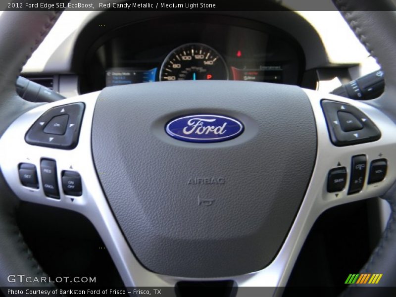Red Candy Metallic / Medium Light Stone 2012 Ford Edge SEL EcoBoost