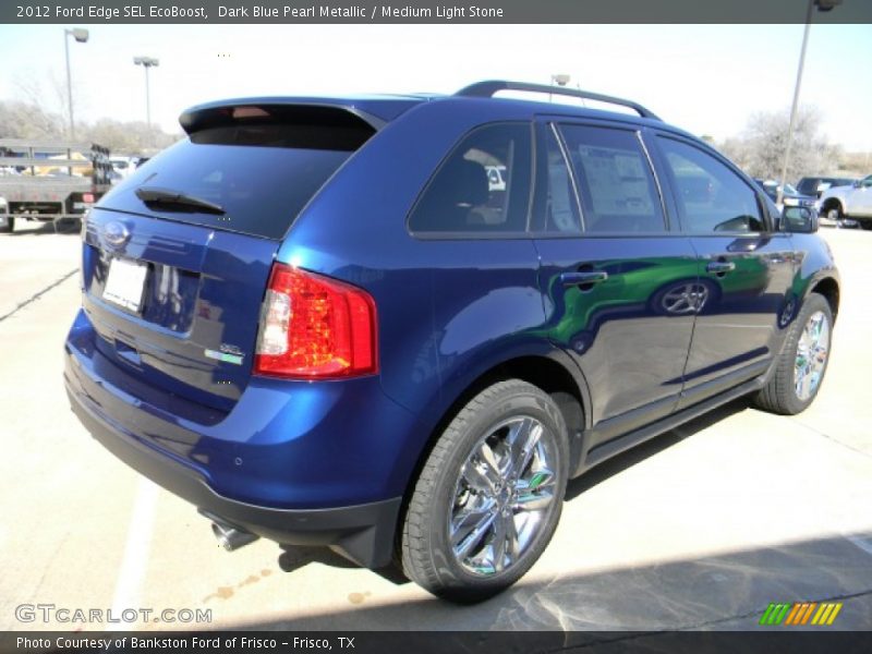 Dark Blue Pearl Metallic / Medium Light Stone 2012 Ford Edge SEL EcoBoost