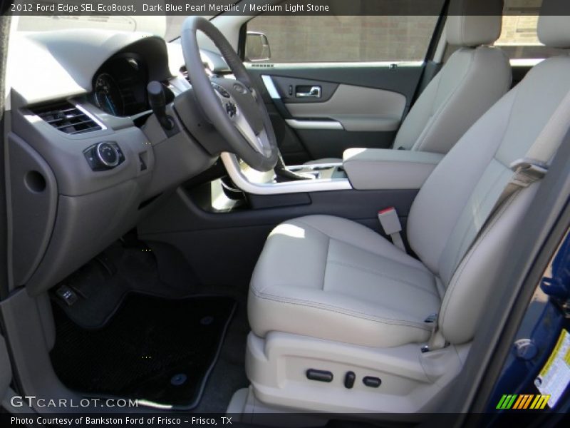 Dark Blue Pearl Metallic / Medium Light Stone 2012 Ford Edge SEL EcoBoost