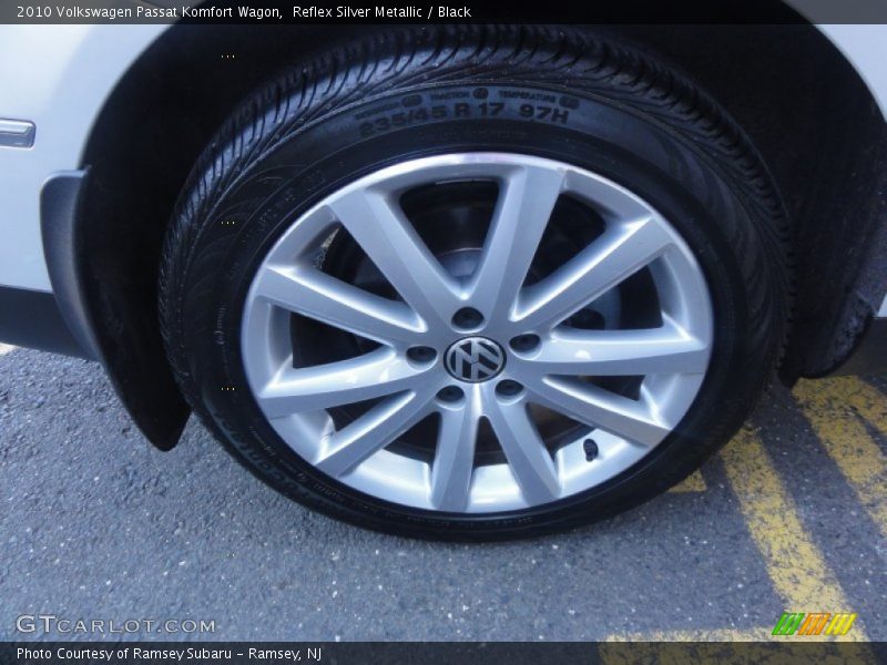 Reflex Silver Metallic / Black 2010 Volkswagen Passat Komfort Wagon