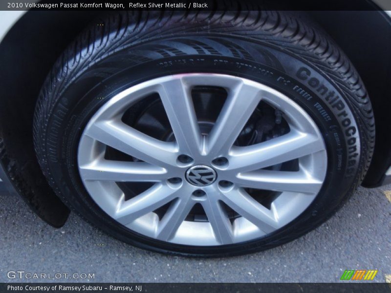 Reflex Silver Metallic / Black 2010 Volkswagen Passat Komfort Wagon