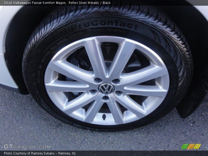 Reflex Silver Metallic / Black 2010 Volkswagen Passat Komfort Wagon