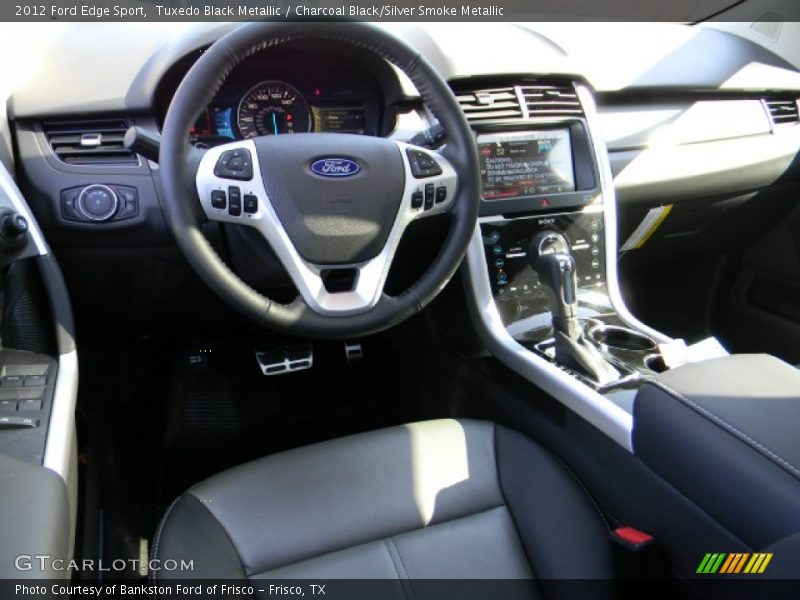 Tuxedo Black Metallic / Charcoal Black/Silver Smoke Metallic 2012 Ford Edge Sport
