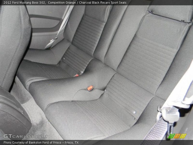 Rear Seat of 2012 Mustang Boss 302