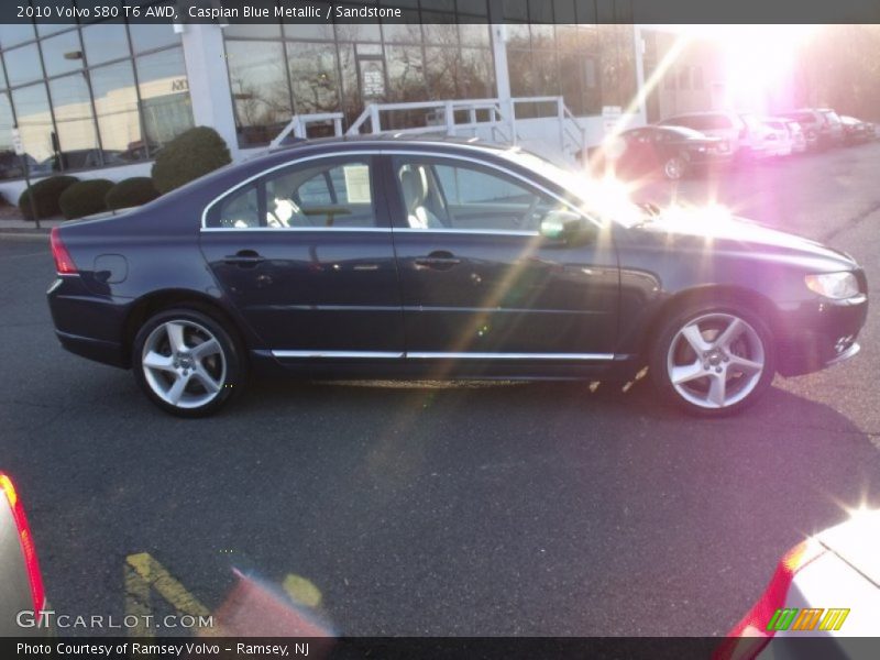 Caspian Blue Metallic / Sandstone 2010 Volvo S80 T6 AWD