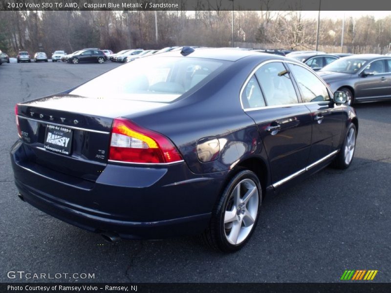 Caspian Blue Metallic / Sandstone 2010 Volvo S80 T6 AWD