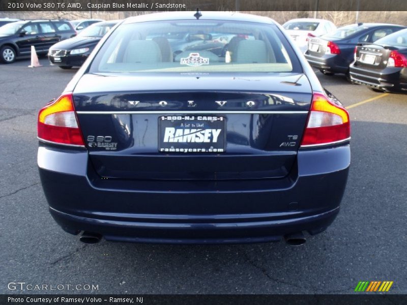 Caspian Blue Metallic / Sandstone 2010 Volvo S80 T6 AWD