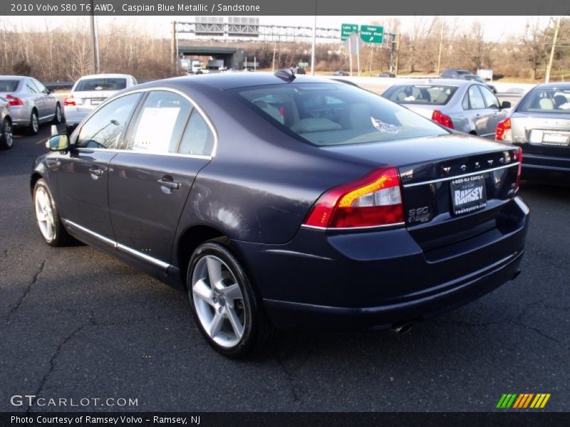 Caspian Blue Metallic / Sandstone 2010 Volvo S80 T6 AWD