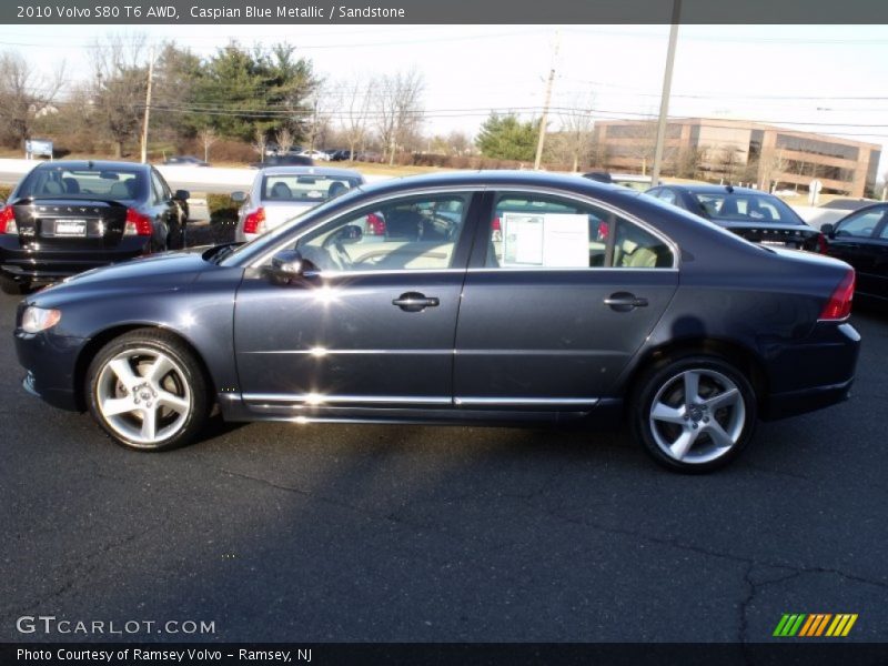 Caspian Blue Metallic / Sandstone 2010 Volvo S80 T6 AWD