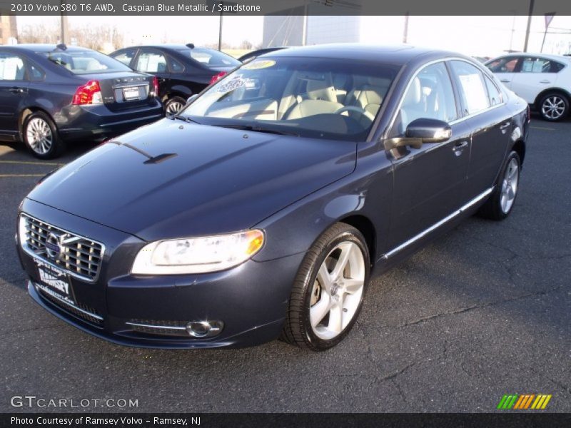 Caspian Blue Metallic / Sandstone 2010 Volvo S80 T6 AWD