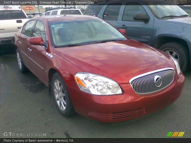Crimson Pearl Tintcoat / Titanium Gray 2007 Buick Lucerne CXL