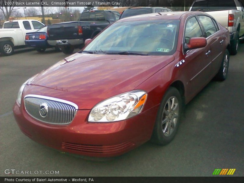 Crimson Pearl Tintcoat / Titanium Gray 2007 Buick Lucerne CXL