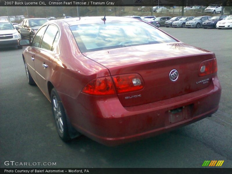 Crimson Pearl Tintcoat / Titanium Gray 2007 Buick Lucerne CXL