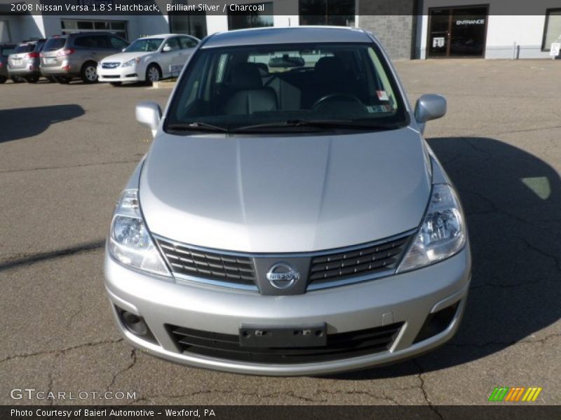 Brilliant Silver / Charcoal 2008 Nissan Versa 1.8 S Hatchback