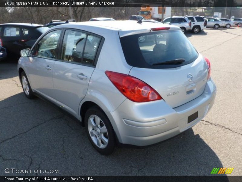 Brilliant Silver / Charcoal 2008 Nissan Versa 1.8 S Hatchback