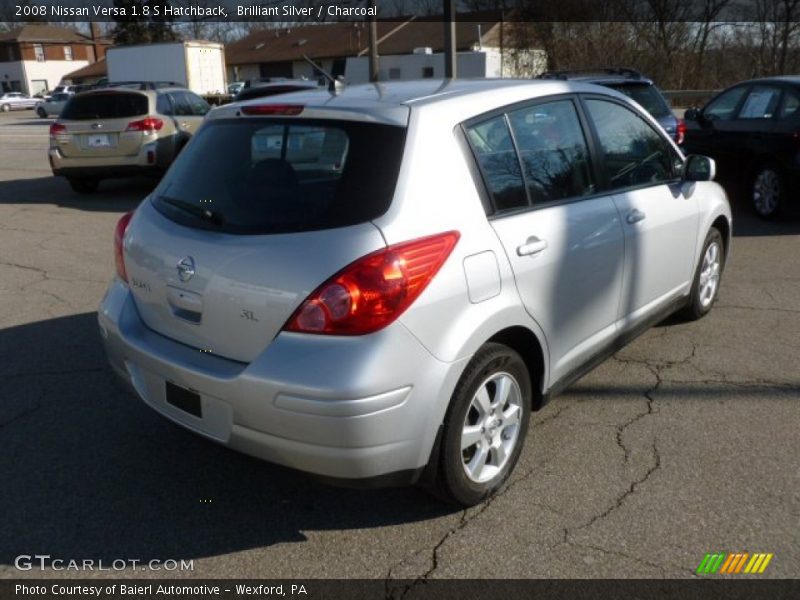 Brilliant Silver / Charcoal 2008 Nissan Versa 1.8 S Hatchback