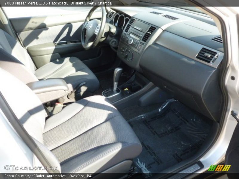 Brilliant Silver / Charcoal 2008 Nissan Versa 1.8 S Hatchback