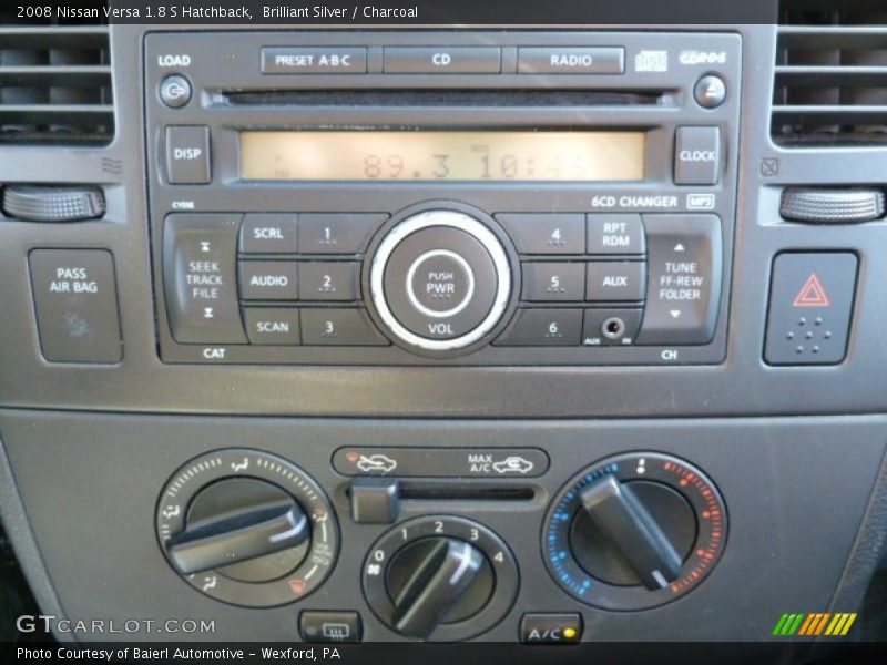 Brilliant Silver / Charcoal 2008 Nissan Versa 1.8 S Hatchback