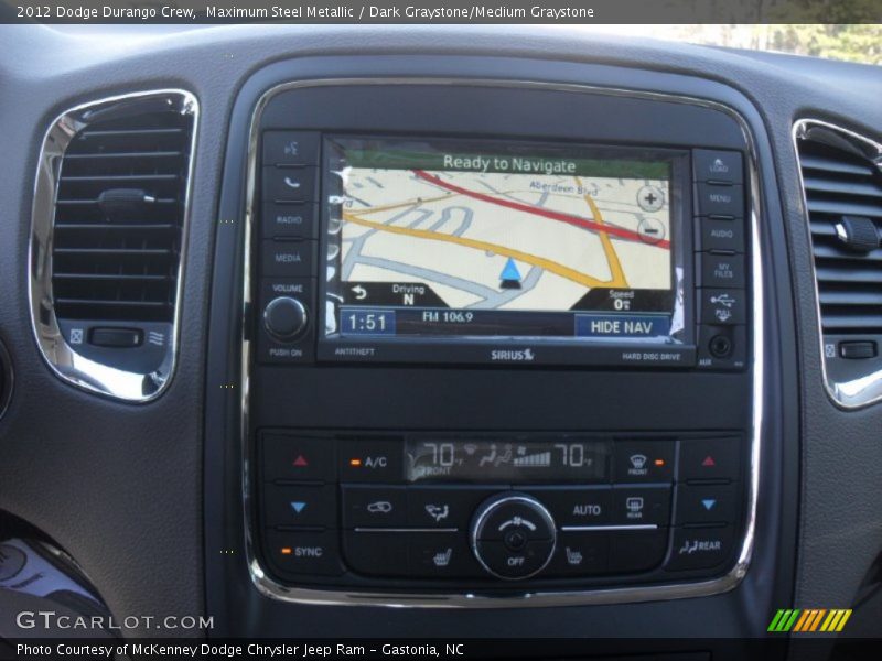 Navigation of 2012 Durango Crew