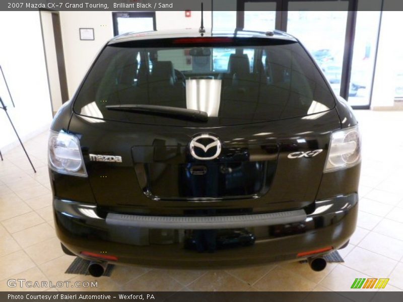 Brilliant Black / Sand 2007 Mazda CX-7 Grand Touring