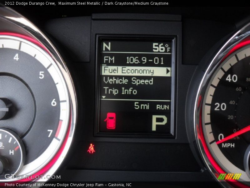 Maximum Steel Metallic / Dark Graystone/Medium Graystone 2012 Dodge Durango Crew