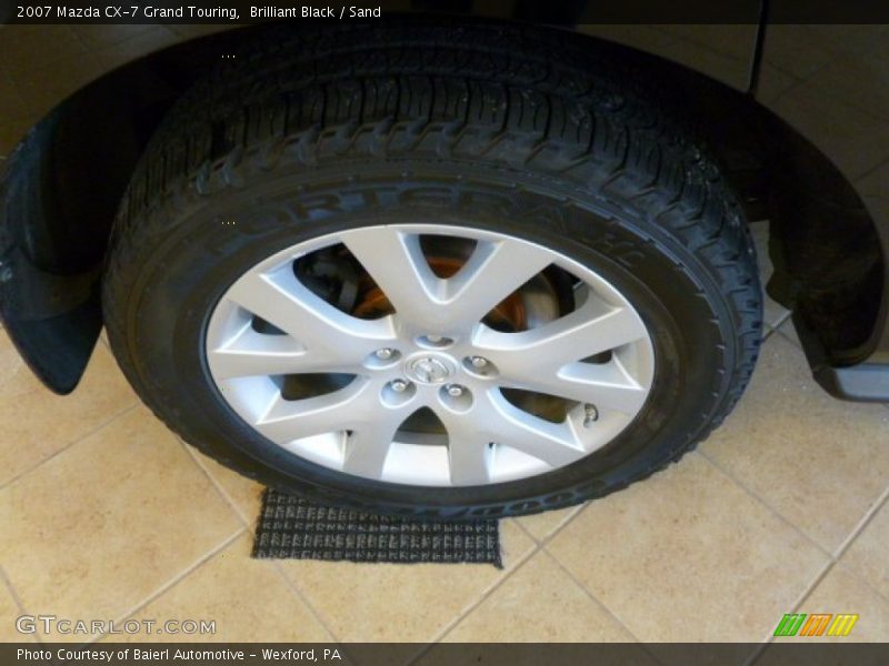 Brilliant Black / Sand 2007 Mazda CX-7 Grand Touring