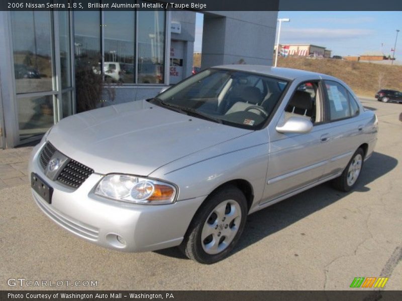 Brilliant Aluminum Metallic / Taupe Beige 2006 Nissan Sentra 1.8 S