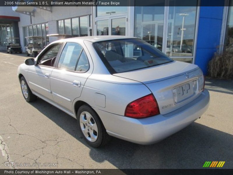 Brilliant Aluminum Metallic / Taupe Beige 2006 Nissan Sentra 1.8 S