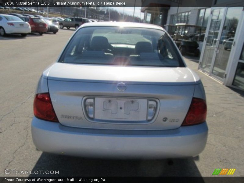 Brilliant Aluminum Metallic / Taupe Beige 2006 Nissan Sentra 1.8 S