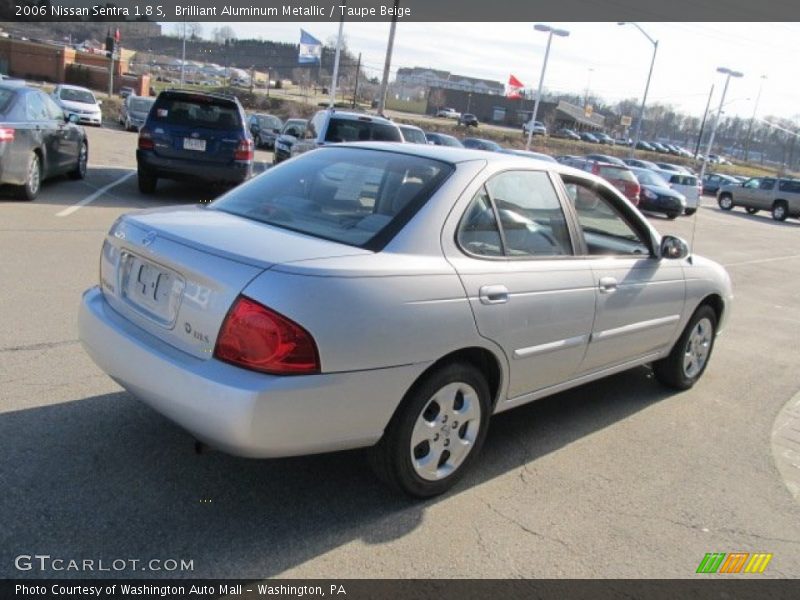 Brilliant Aluminum Metallic / Taupe Beige 2006 Nissan Sentra 1.8 S