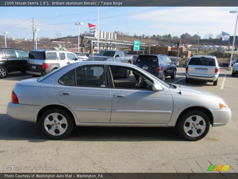 Brilliant Aluminum Metallic / Taupe Beige 2006 Nissan Sentra 1.8 S