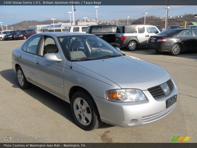 Brilliant Aluminum Metallic / Taupe Beige 2006 Nissan Sentra 1.8 S