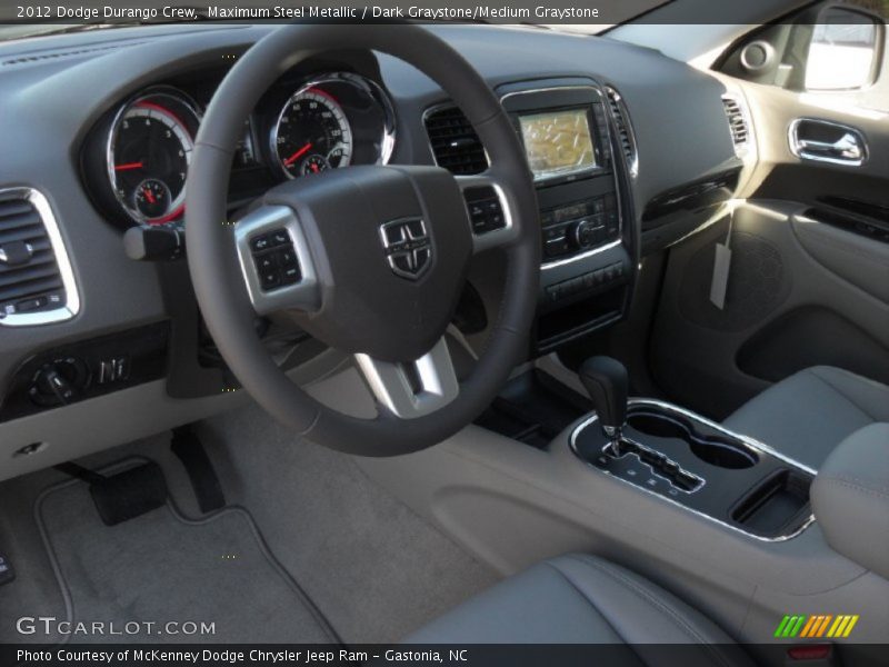 Maximum Steel Metallic / Dark Graystone/Medium Graystone 2012 Dodge Durango Crew